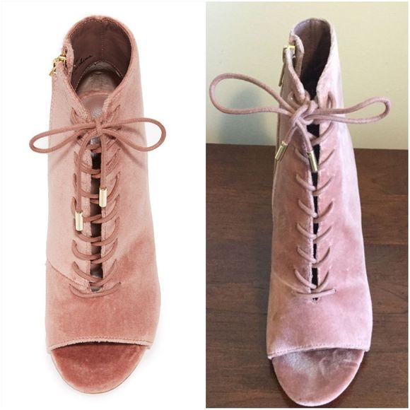 Joie Lakia Open Toe Velvet Bootie - Picture 5 of 8